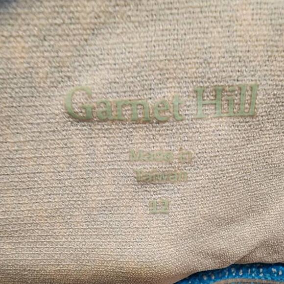 Garnet Hill Ruched Surplice Tankini Top Size 12 - Picture 6 of 10